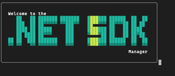 Animated .NET SDK Manager startup banner